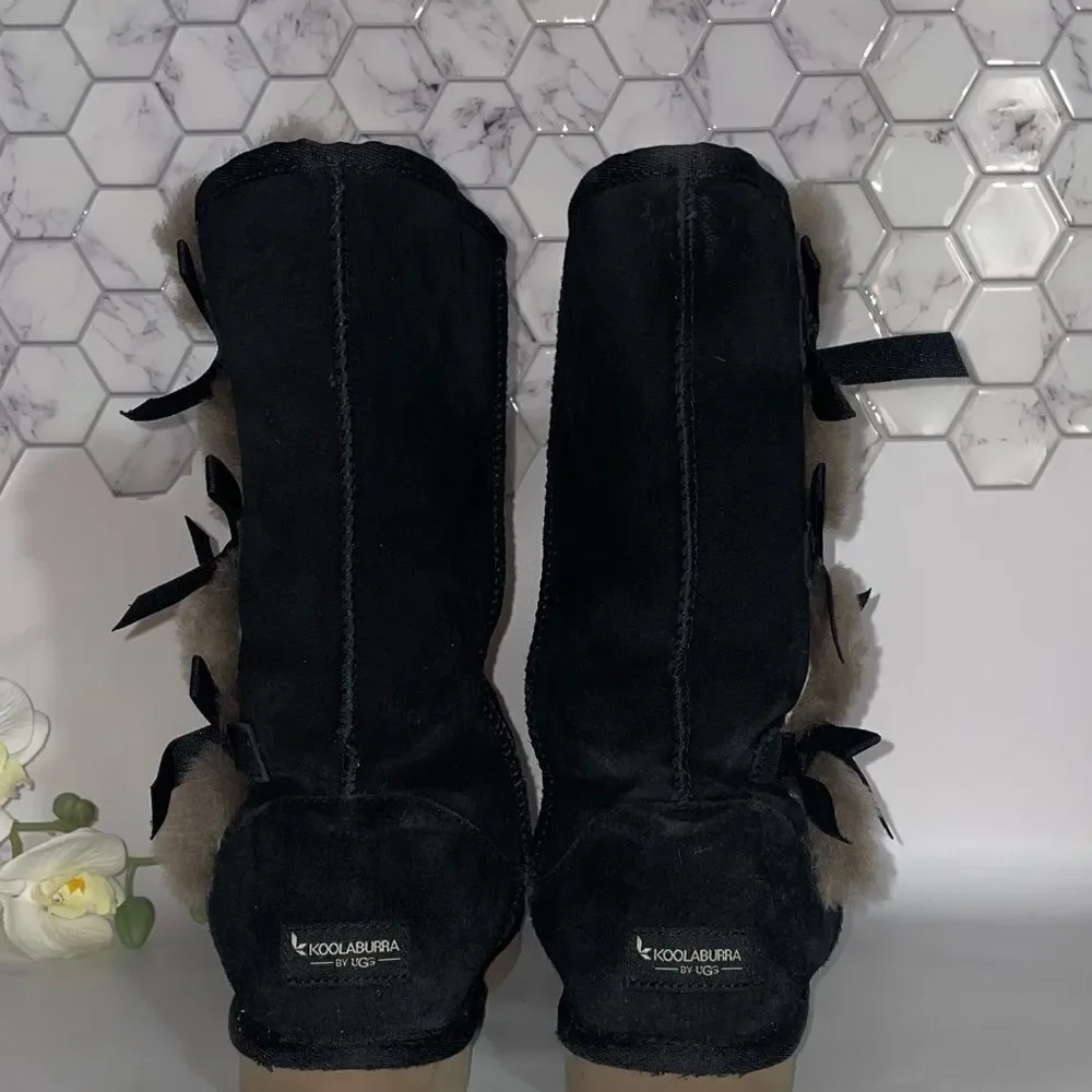 UGG Koolaburra Victoria Fur-Lined Boots with Bows